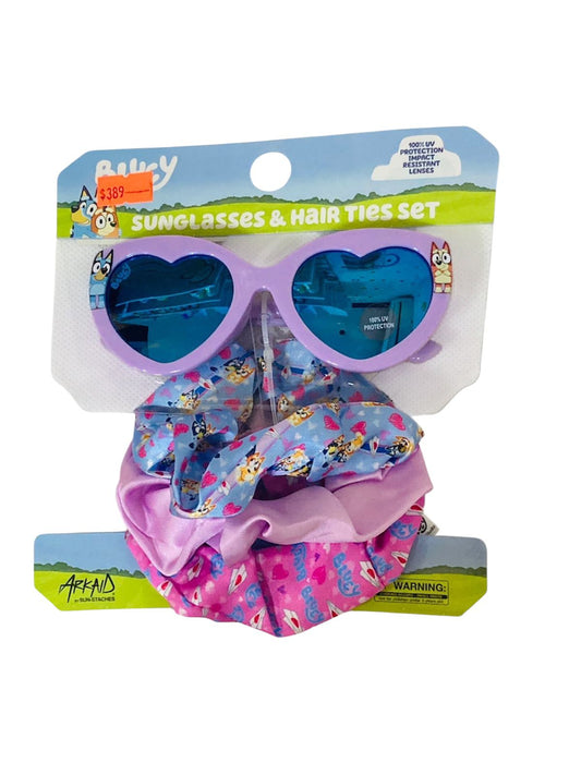 Lentes + 3 scrunchies bluey 3a+