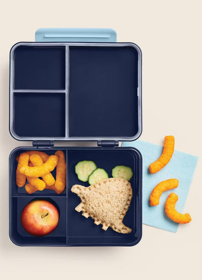 Bento box lonchera dinosaurios azul marino