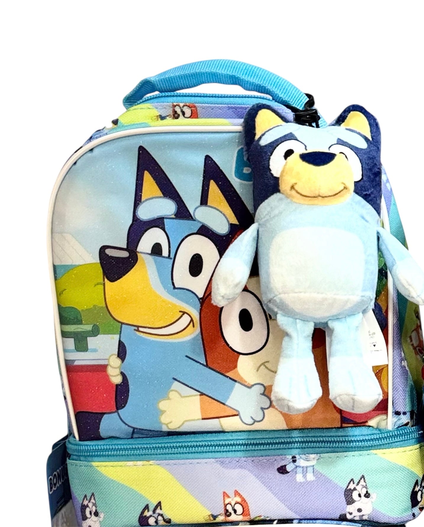 Lonchera térmica Bluey con llavero peluche