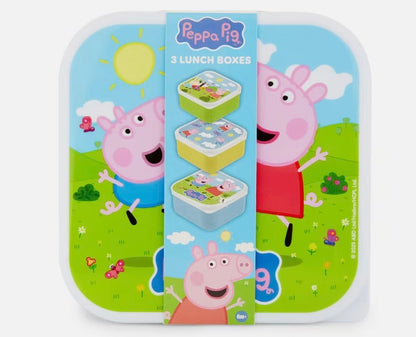 3 contenedores peppa pig