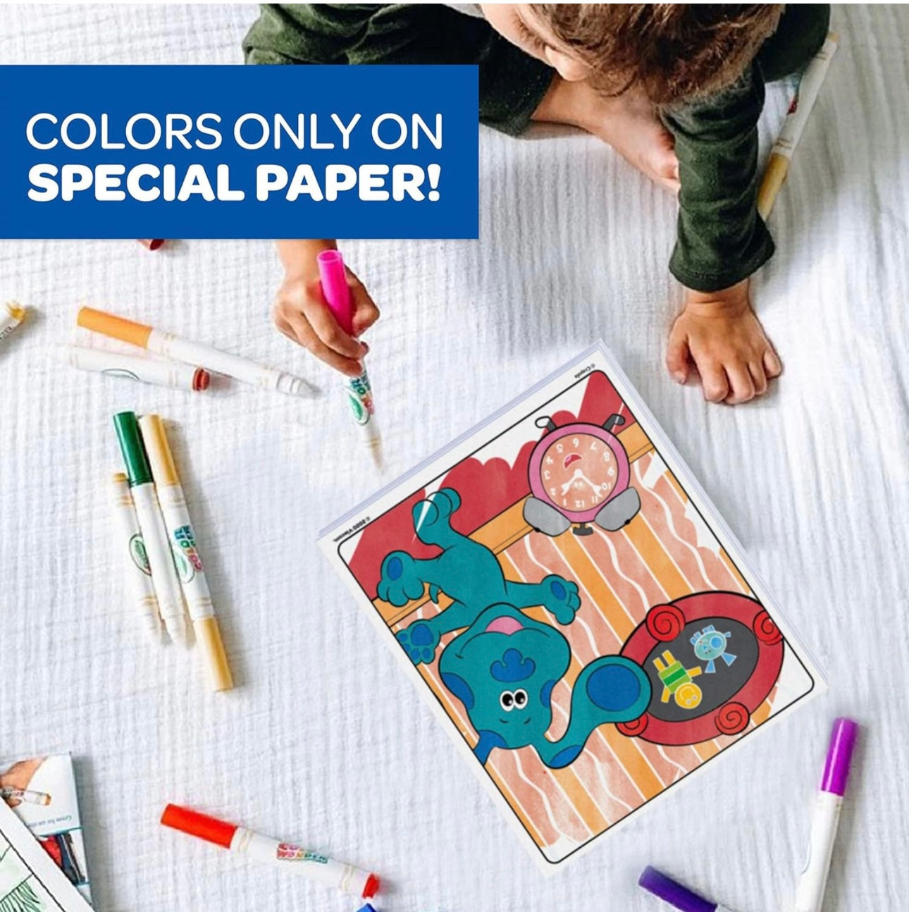 Crayola coloring pistas de blue