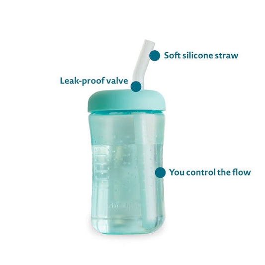 Vasito entrenador popote squeeze verde first years
