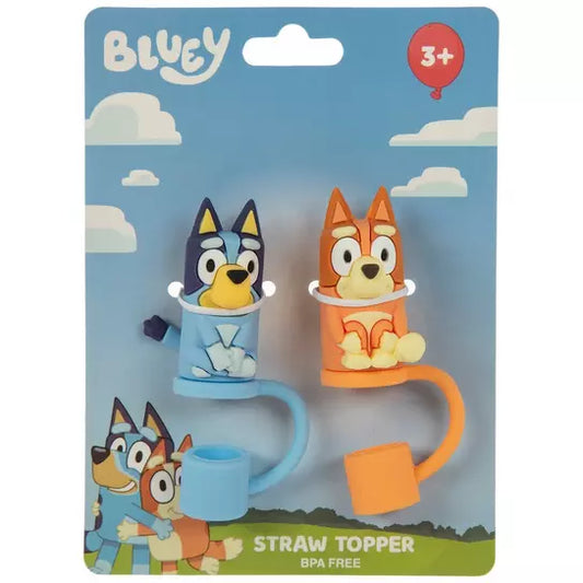 Duo Cubre popote bluey y bingo