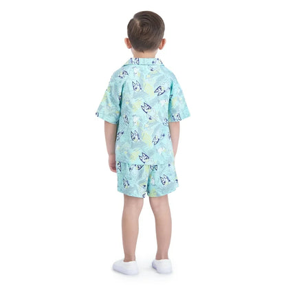 Bluey conjunto playero verde