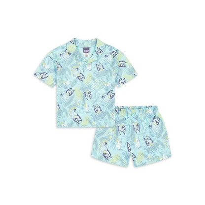 Bluey conjunto playero verde