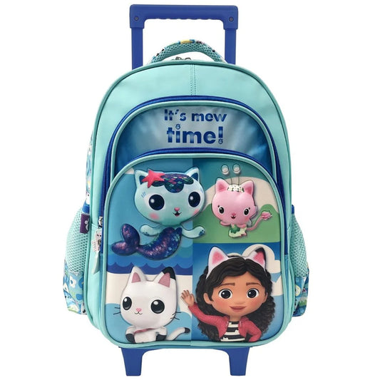 Mochila Ruedas Chica kinder Preescolar La Casa de Gabby - gabby dollhouse
