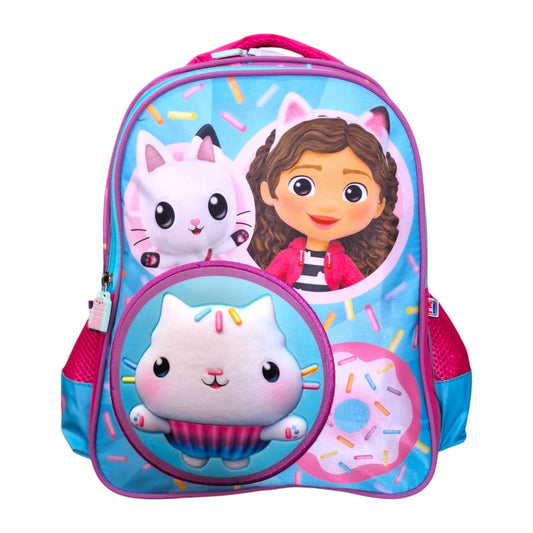 Mochila Chica Kinder La Casa de Gabby dollhouse cupcake