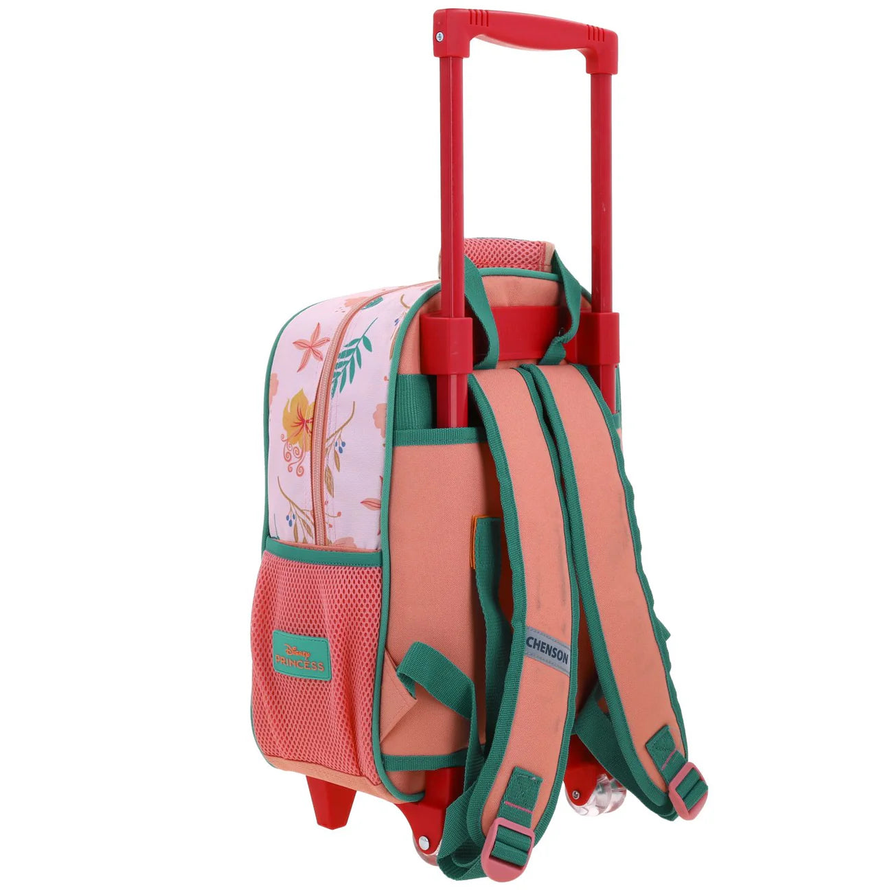 Mochila carrito rueditas princesas mediana