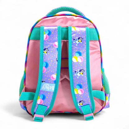Mochila Chica Kinder Bluey CELEBRATION rosa