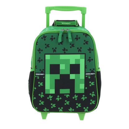 Mochila Chica Ruedas Niño Kinder Preescolar Minecraft Dupper