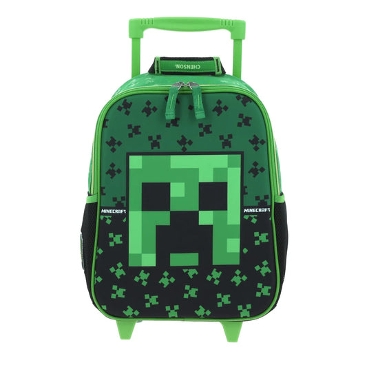 Mochila Chica Ruedas Niño Kinder Preescolar Minecraft Dupper