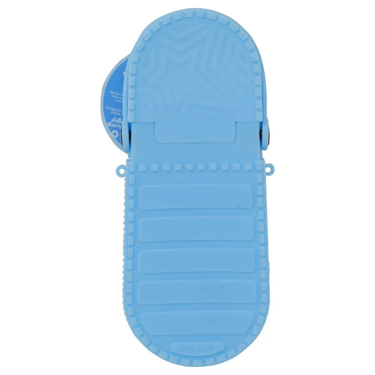 Lapicera silicón tipo croc CELESTE