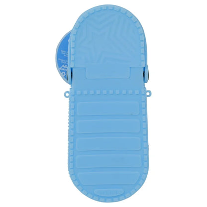 Lapicera silicón tipo croc CELESTE