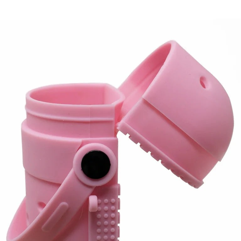 Lapicera silicón tipo croc ROSA