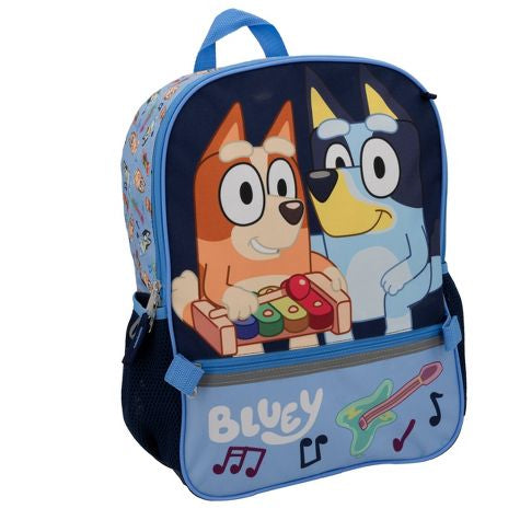 Combo mochila bluey azul 5 piezas