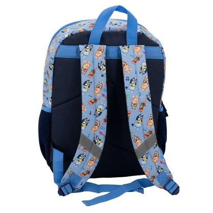 Combo mochila bluey azul 5 piezas