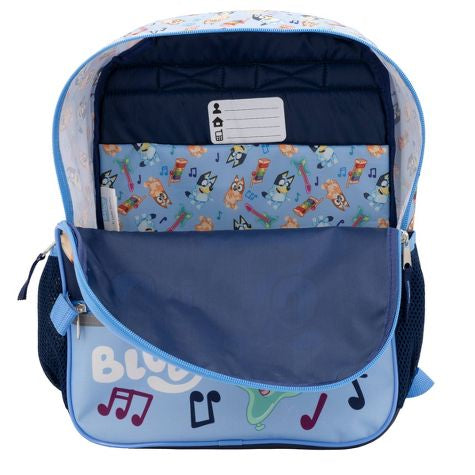 Combo mochila bluey azul 5 piezas