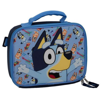 Combo mochila bluey azul 5 piezas