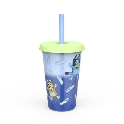 4 vasos bluey popote