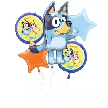 Kit 5 globos bluey