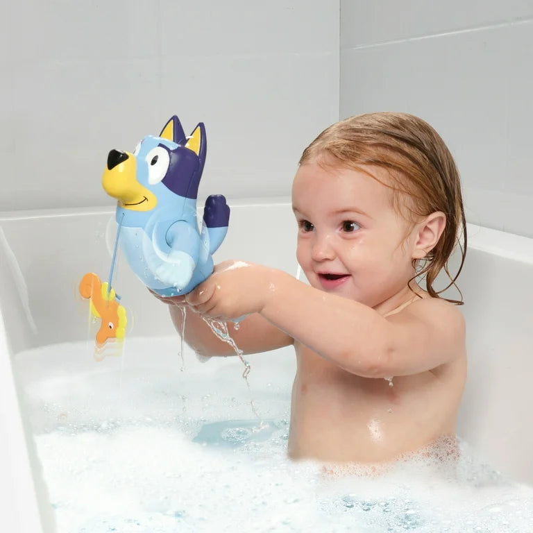 Bluey nadador juguete baño