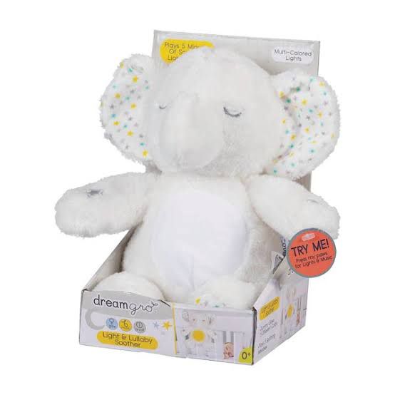 Peluche elefante musical con luz