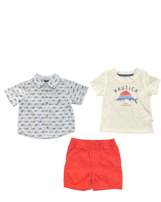 Set 3 pzas Nautica Shark