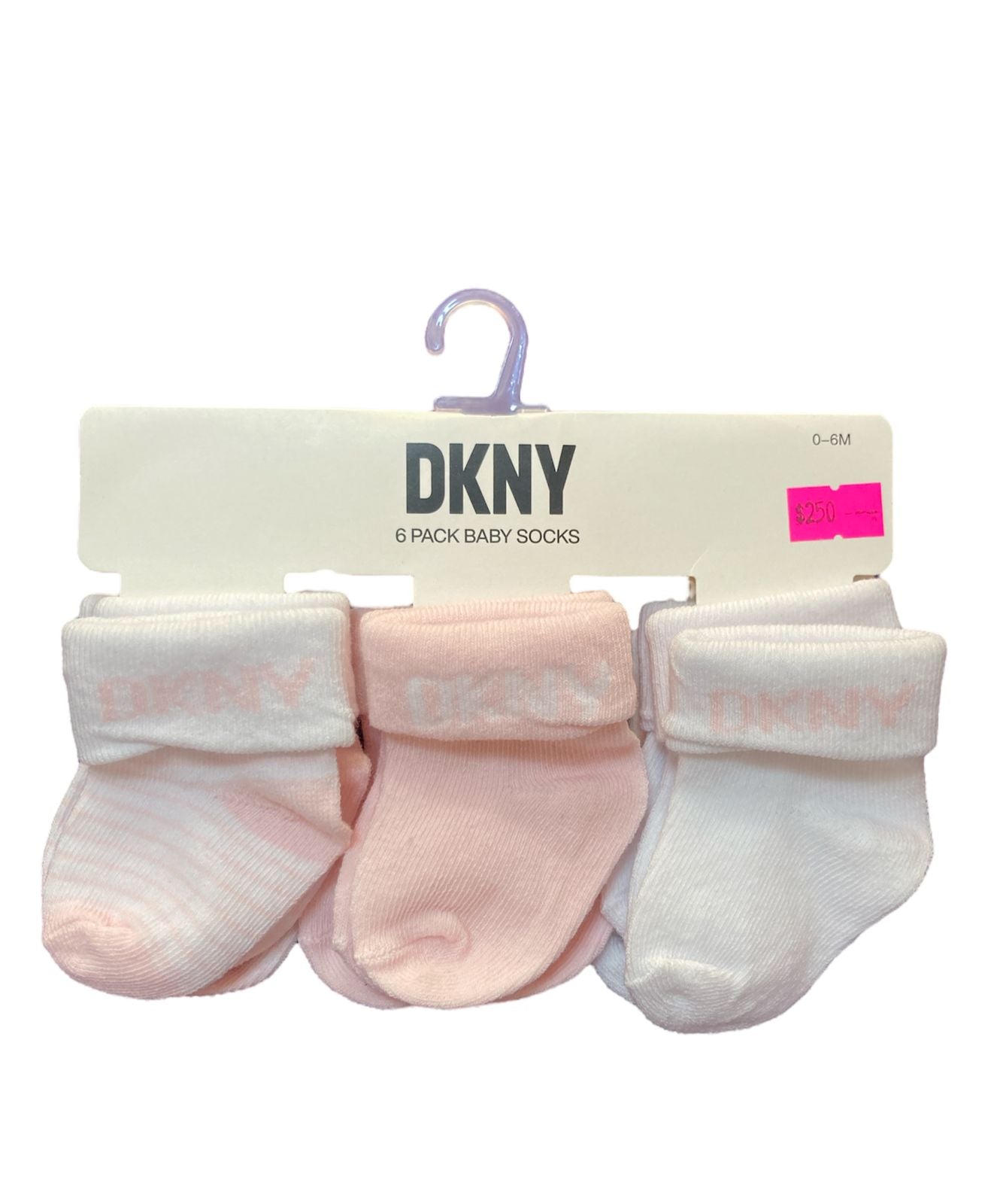 6 pack calcetas DKNY rosas
