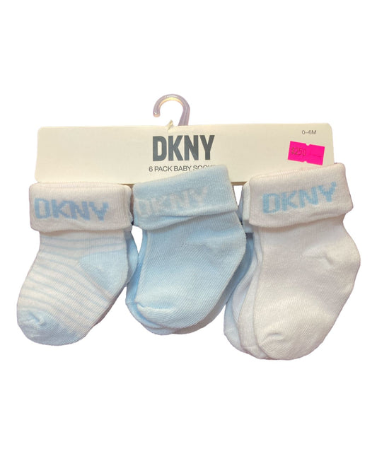 6 pack calcetas DKNY celestes