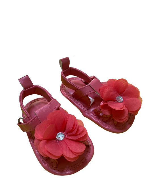 Sandalias Rosas Con flor