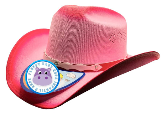 Sombrero contry lona rosa