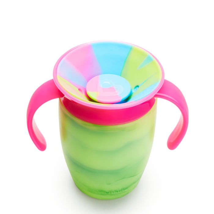 Vaso 360° Tie-dye 6m+ con asas 7oz