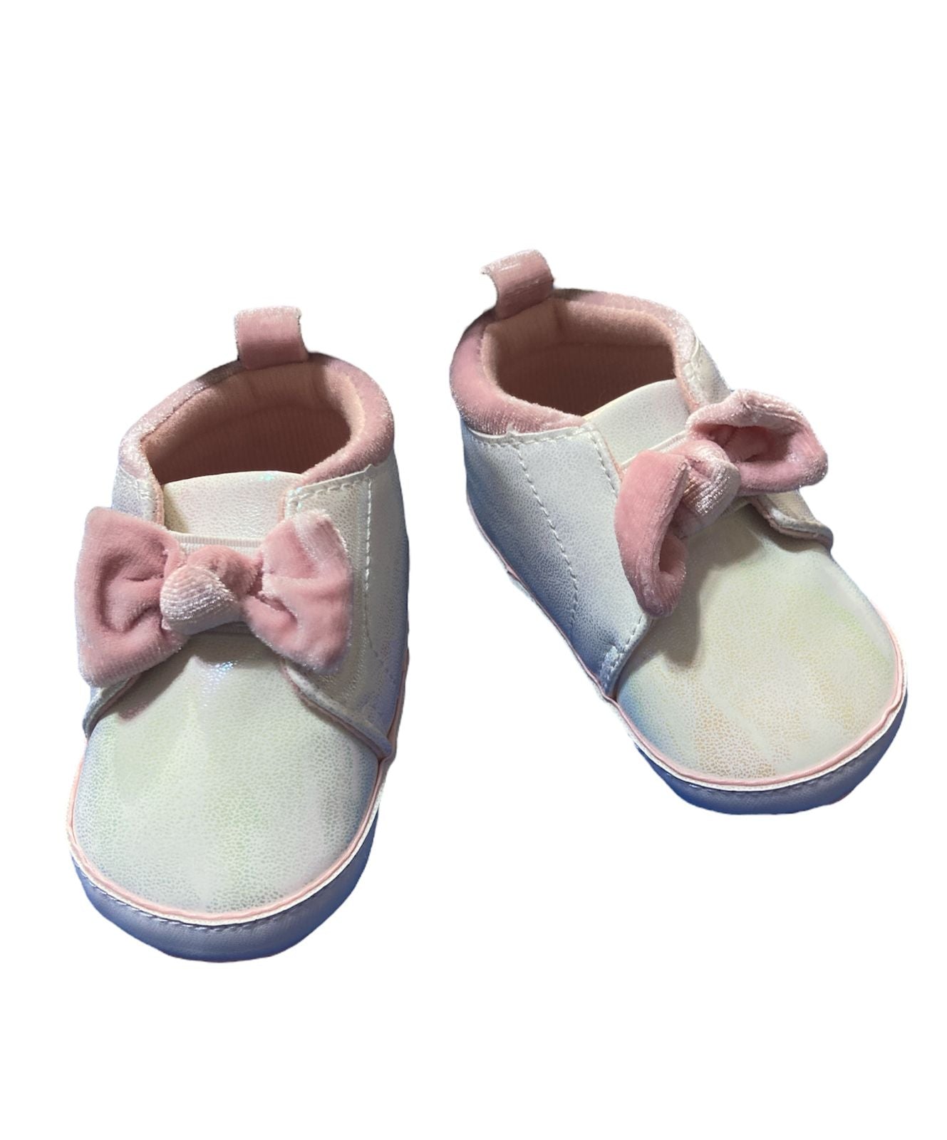 Zapatos blancos con moño Bebe