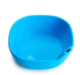 Bowl de silicón con popote Azul