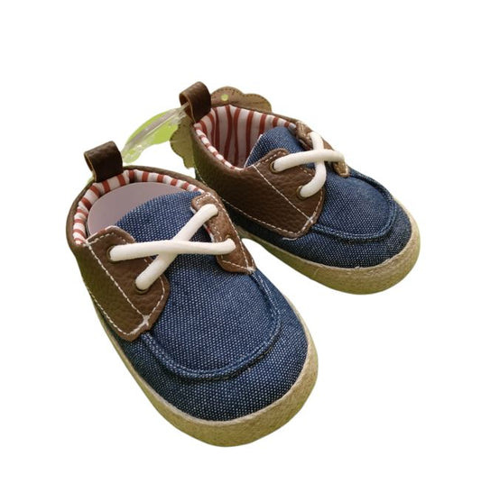 Zapatos Azul con Café