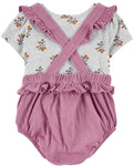 Conjunto camiseta floral y pantalón corto