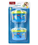 2 dispensadores para formula azul
