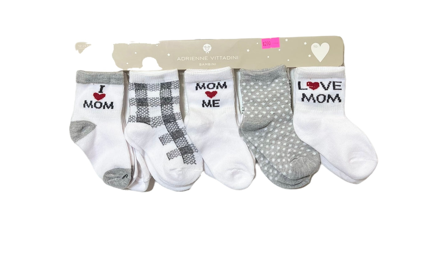 10 pares de calcetas i love mom