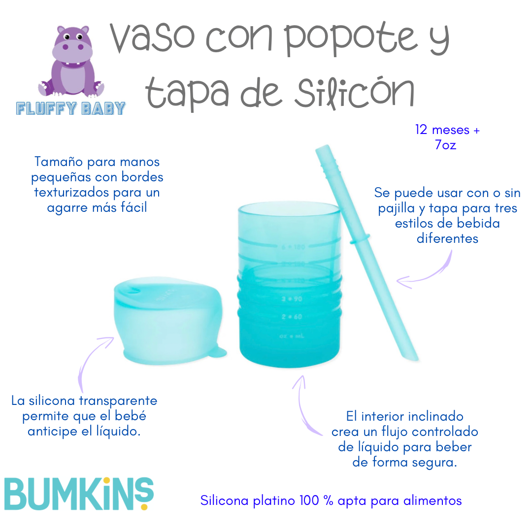 Porqué es mejor para los bebes tomar agua en un vaso con popote en vez de  uno con boquilla suave