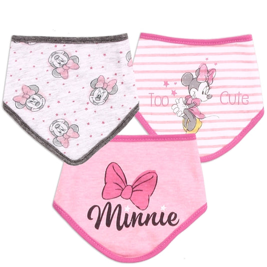 3 baberos Minnie