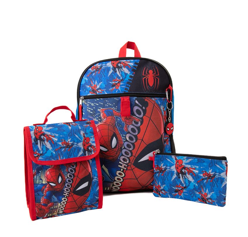 Mochila Escolar Spiderman 5 Pzas